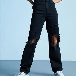Pacsun black distressed jeans